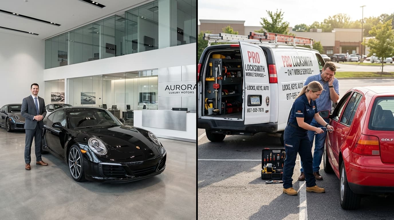 Vergleich Autohaus vs. Schlüsseldienst beim Autoschlüssel nachmachen